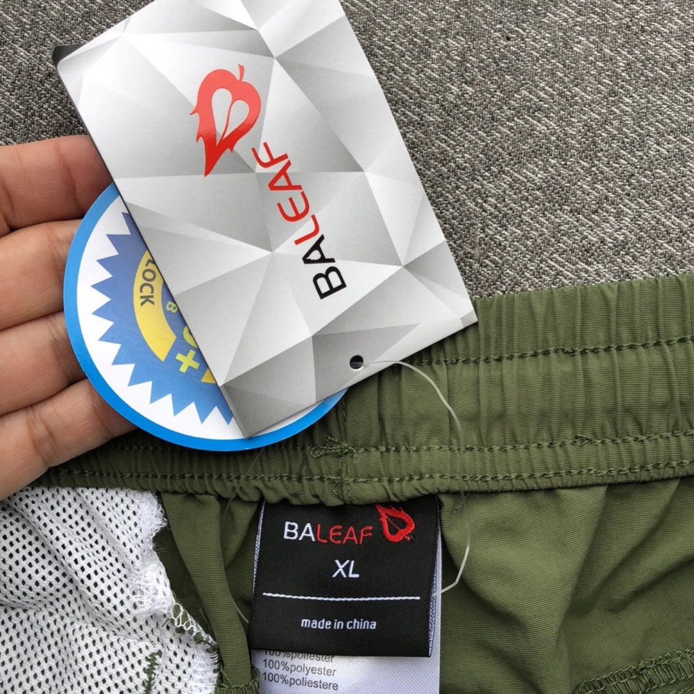 NWT! - BALEAF Nylon Ripstop Packable Shorts with UPF 50+ Sun Protection - Picture 3 of 10
